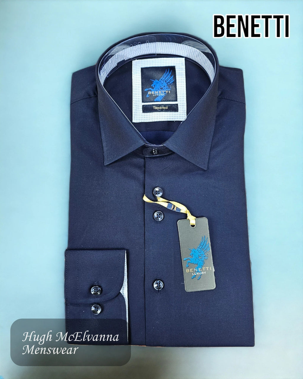 Benetti NAVY ALTANTA Shirt - Hugh McElvanna Menswear