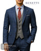 Benetti Oslo Tapered Fit Men’s Suit with Contrast Waistcoat - Hugh McElvanna Menswear