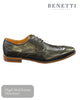 Benetti PAULO Black Leather Lace - Up Dress Shoe - Hugh McElvanna Menswear