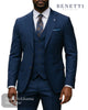 Benetti PETER Ink Comfort Fit Suit Jacket – Wool - Rich Men’s Formal Jacket with Self Design - Hugh McElvanna Menswear