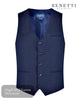 Benetti PETER Ink Comfort Fit Wool Waistcoat – Self - Design Formal Menswear for Weddings & Special Occasions - Hugh McElvanna Menswear