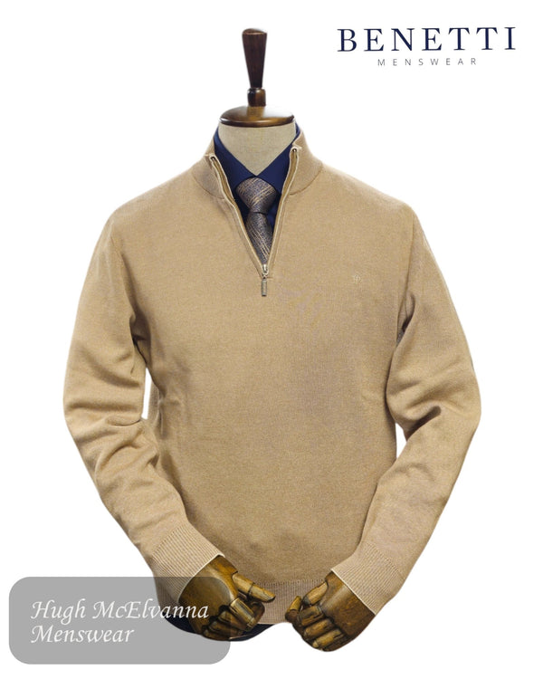 Benetti Quarter Zip GALE Pullover - Hugh McElvanna Menswear