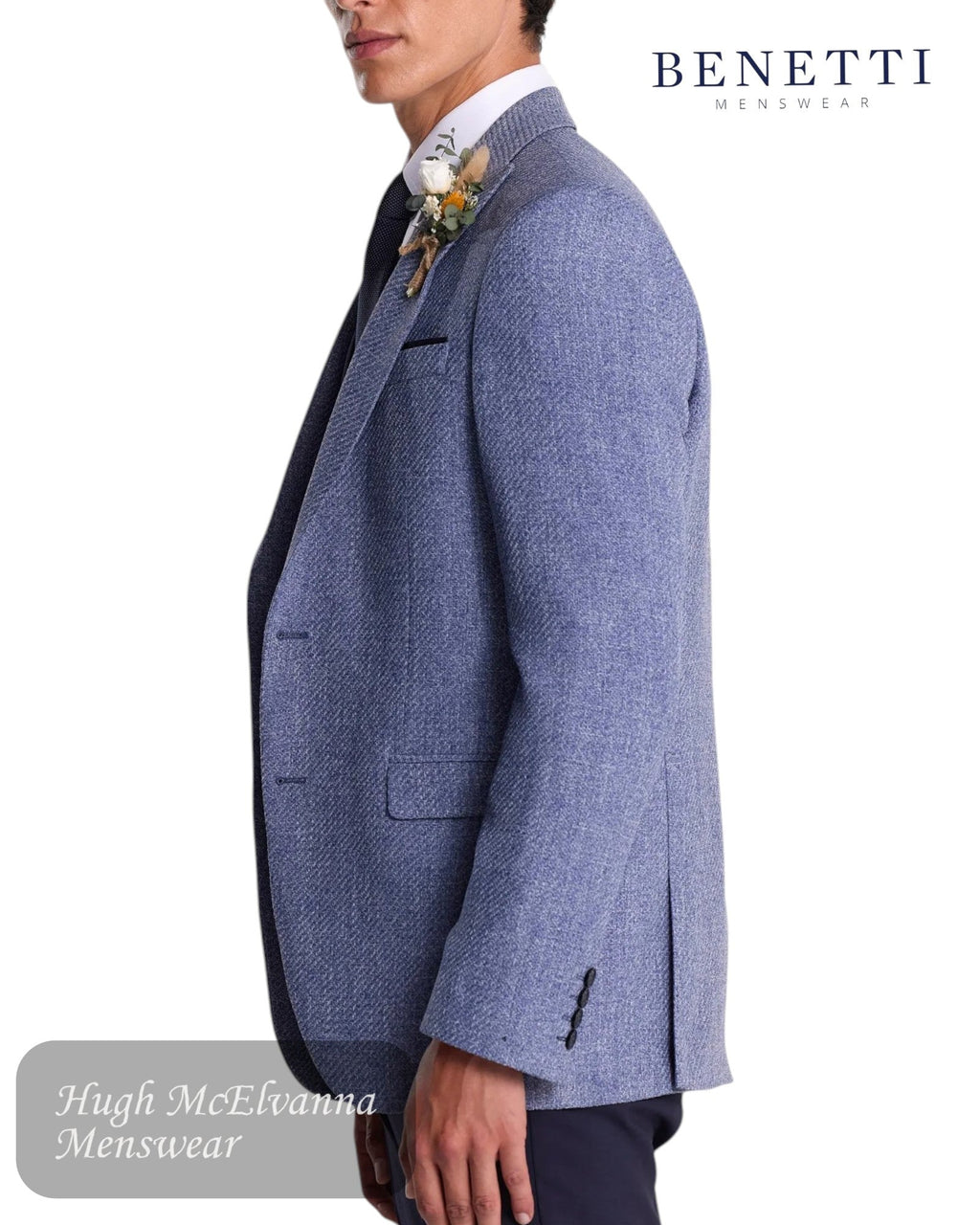 Benetti Simon Blue Blazer - Hugh McElvanna Menswear