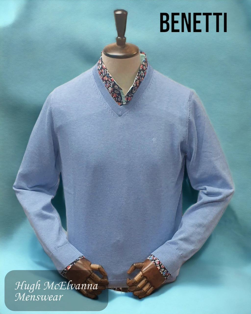 Benetti SKY V - Neck Pullover - DK459 - Hugh McElvanna Menswear