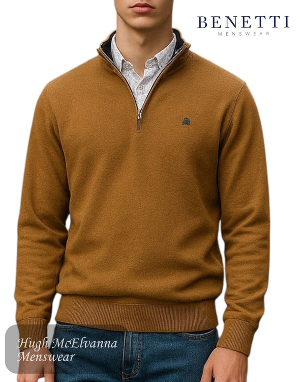 Benetti VERONA Quarter Zip Sweater - Hugh McElvanna Menswear