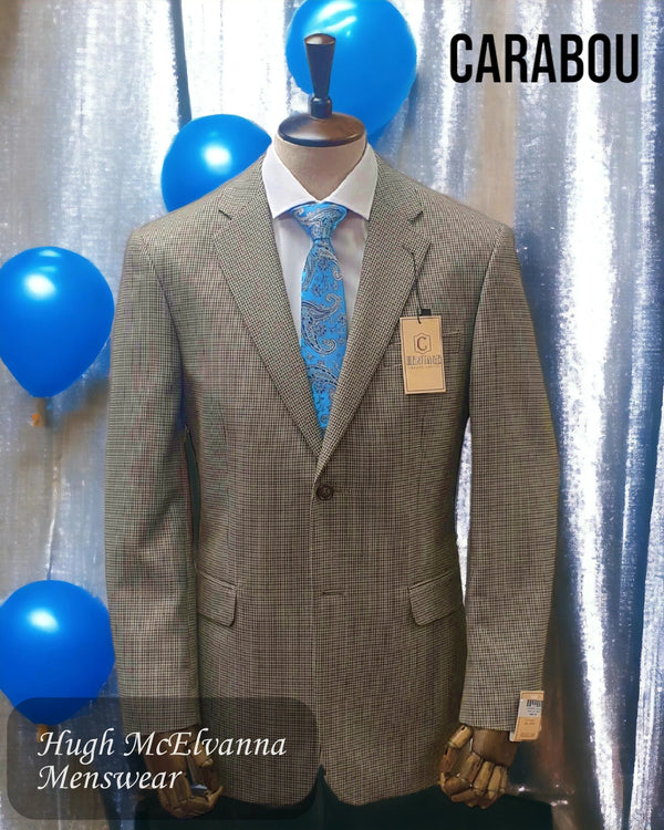 Blazer for men Brown Classic Check by Carabou Style: Heritage - Hugh McElvanna Menswear
