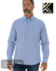 Blue King Size Long Sleeve Oxford Shirt | KBS 664A - Hugh McElvanna Menswear