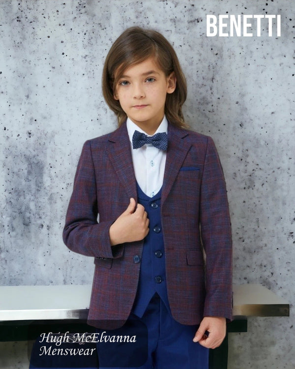 Boys Fashion 3Pc. Suit by Benetti Style: LUCUS - Hugh McElvanna Menswear