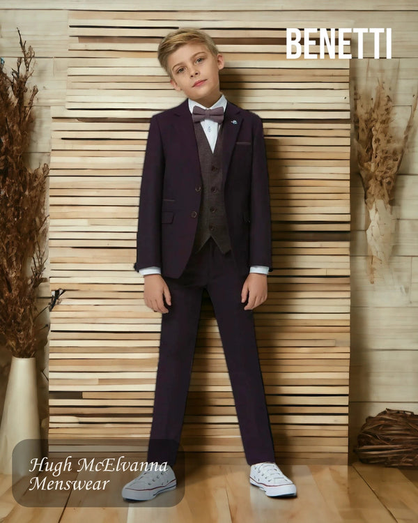 Boys Fashion 3Pc. Suit by Benetti Style: RONNY - Hugh McElvanna Menswear