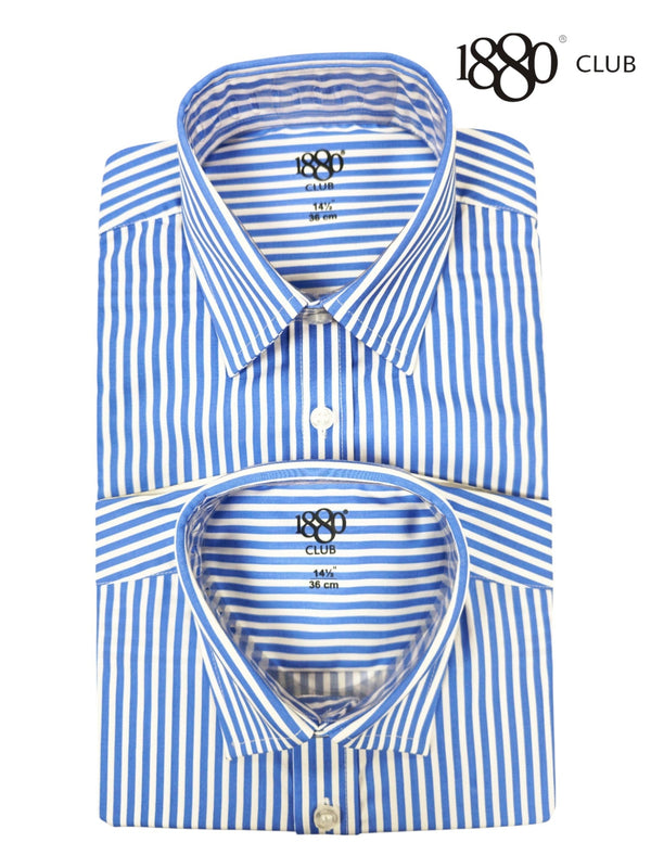BOYS Twin Pack 6th Year Stripe Shirts by 1880 Club - Hugh McElvanna Menswear