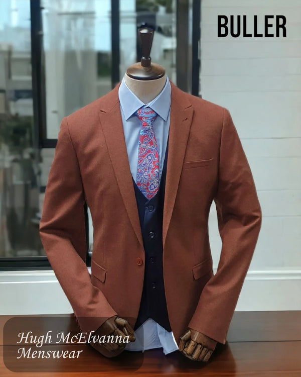 Buller Mens Rust Fashion Blazer Style: 8014 - Hugh McElvanna Menswear