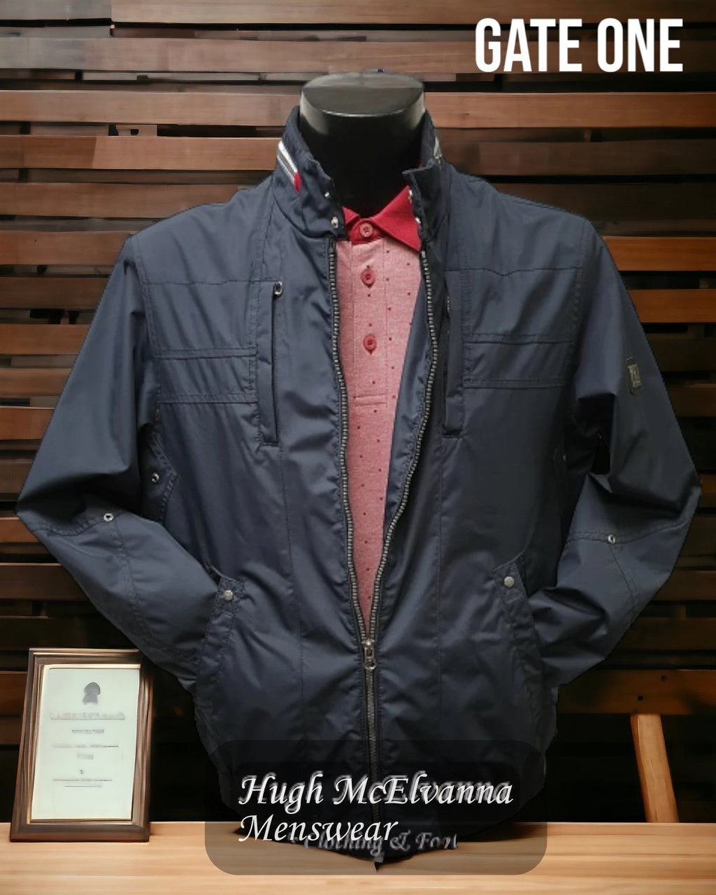 Casual Waterproof & Windproof Jacket by Gate One - Hugh McElvanna Menswear