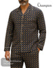Champion Green Brushed Cotton Pyjamas Set - Hugh McElvanna Menswear