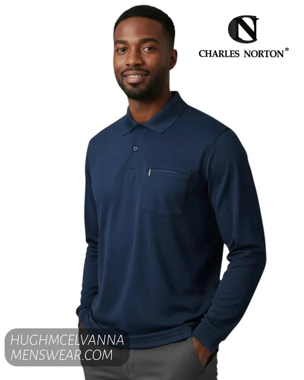 Charles Norton 10106 2-Button Sweatshirt - Hugh McElvanna Menswear