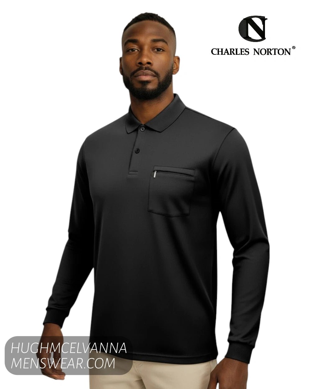 Charles Norton 10106 2-Button Sweatshirt - Hugh McElvanna Menswear