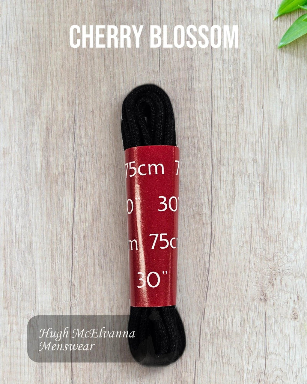 Cherry Blossom Brown 75cm Round Laces - Hugh McElvanna Menswear