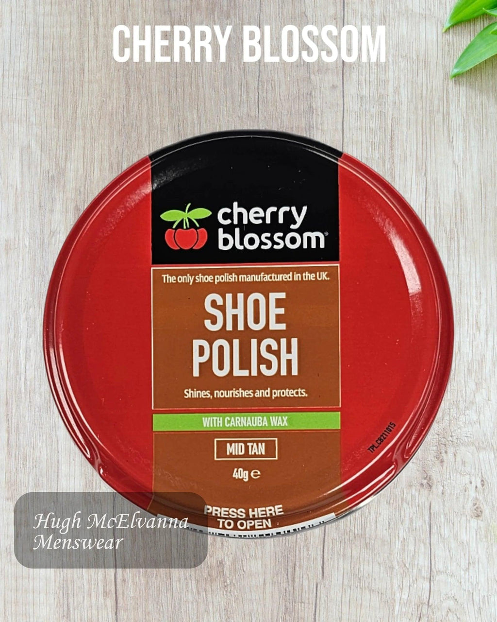 Cherry Blossom Mid Tan Polish - Hugh McElvanna Menswear