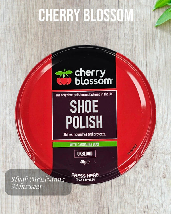 Cherry Blossom Oxblood Polish - Hugh McElvanna Menswear
