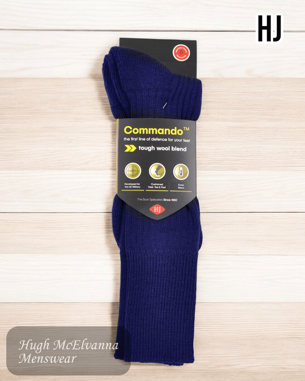 Commando NAVY long Socks - HJ3000 - Hugh McElvanna Menswear