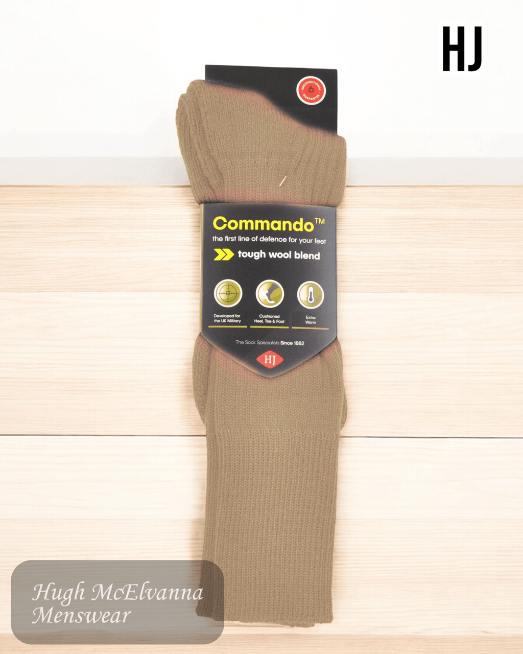 Commando OATMEAL long Socks - HJ3000 - Hugh McElvanna Menswear