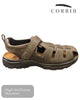 Corrib MAX Men’s Closed Toe Leather Sandal – Brown - Hugh McElvanna Menswear