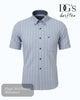 Daniel Grahame Blue Check Short Sleeve Shirt | 14150SS/21 - Hugh McElvanna Menswear