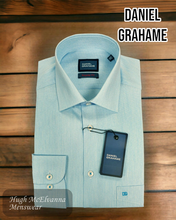 Daniel Grahame Teal Formal Shirt - 15663/215 - Hugh McElvanna Menswear