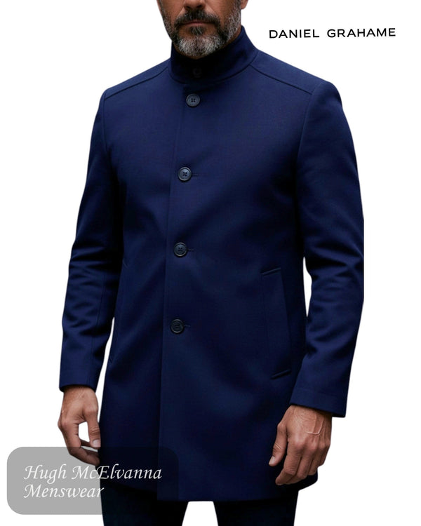 Daniel Grahame Watson Navy Fashion Overcoat 90206 - 28 - Hugh McElvanna Menswear