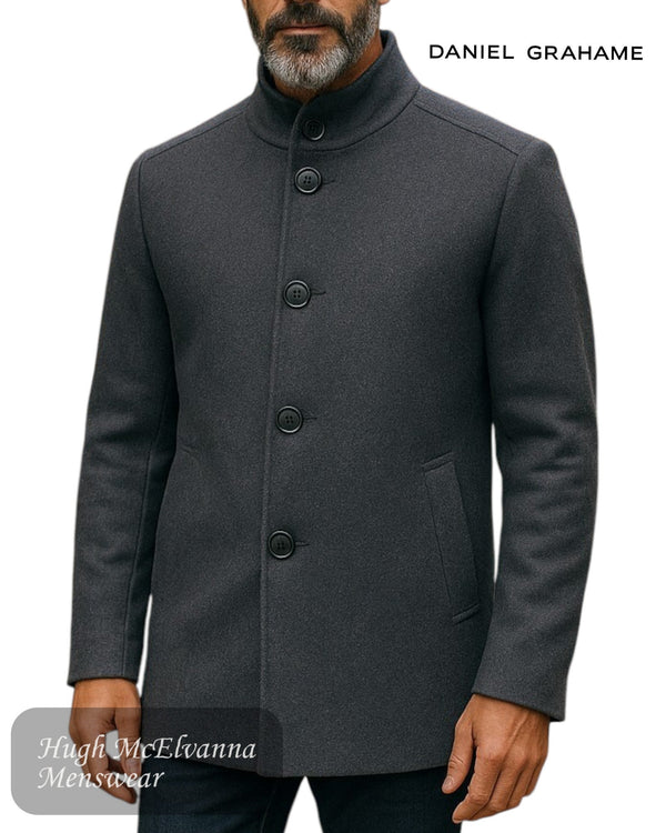 Daniel Grahame Watson Overcoat – Grey - 90206/07 - Hugh McElvanna Menswear