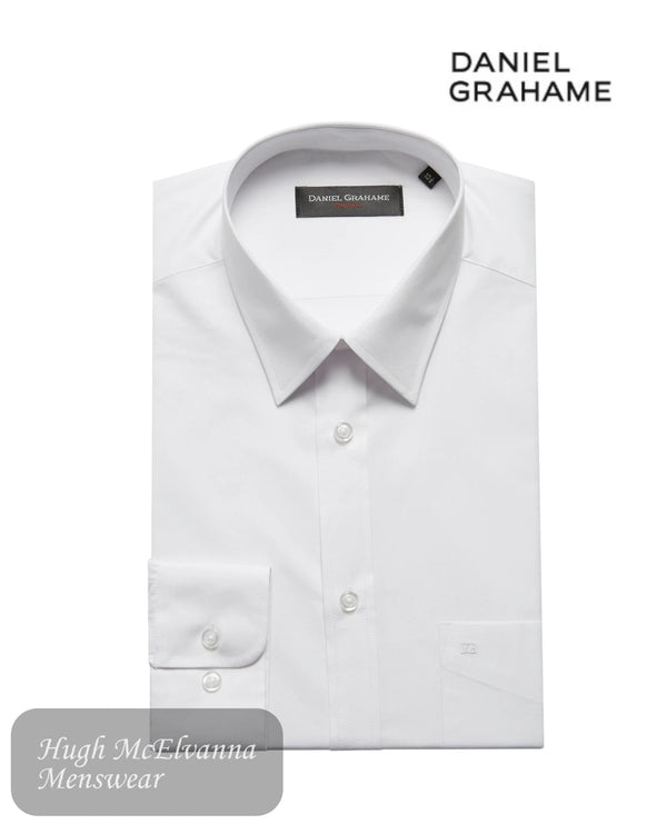 Daniel Grahame White Formal Shirt - 15300/01 - Hugh McElvanna Menswear