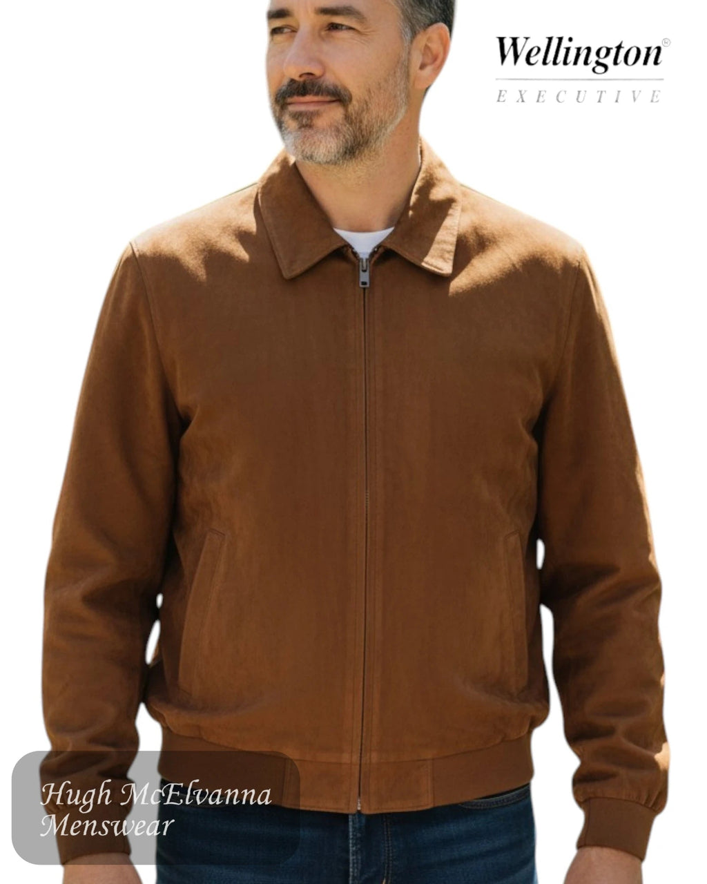 Model wearing the Wellington Casual Jacket 80203/58