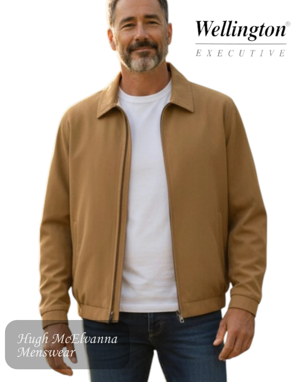 Dark Taupe Wellington Casual Jacket | 80203 - 58 - Hugh McElvanna Menswear