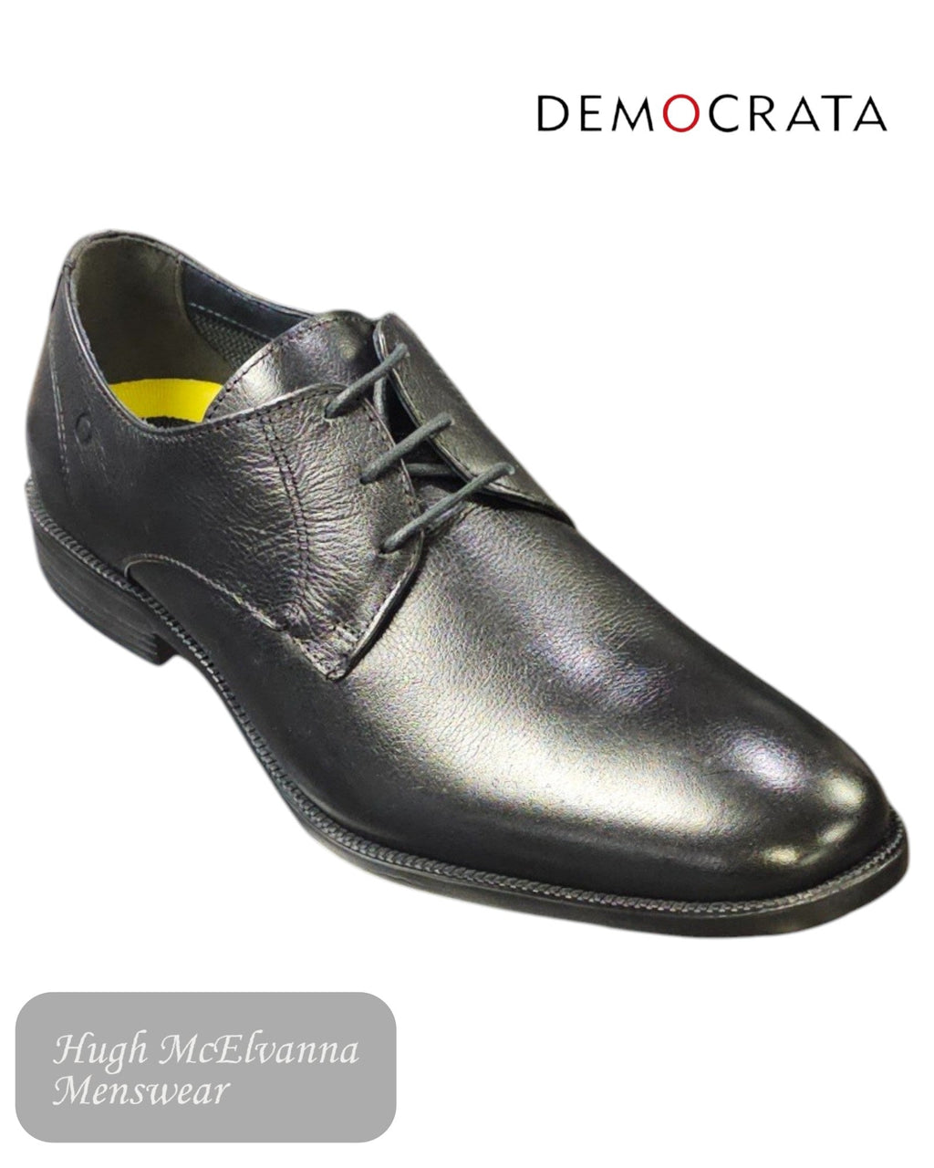 Democrata Ultra Light Black Shoes – 282204 - 001 - Hugh McElvanna Menswear