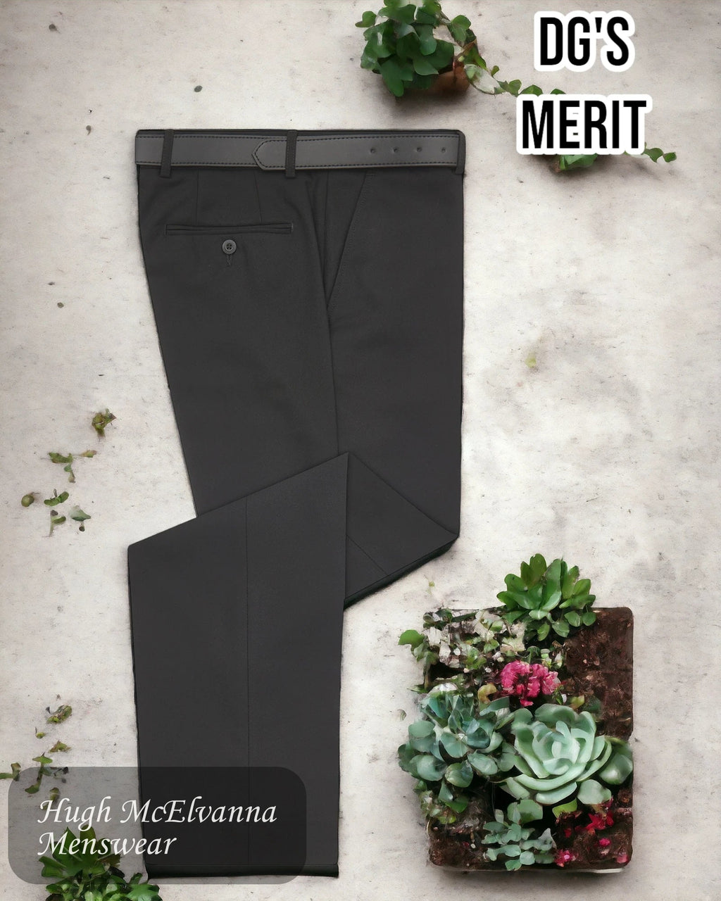 DG's Black Merit Trouser Style: 72268 - Hugh McElvanna Menswear