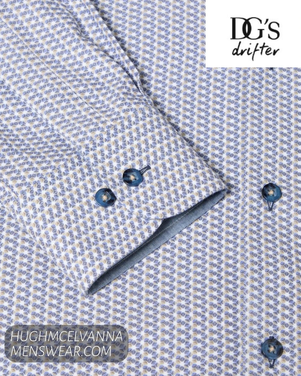 DG's Drifter Design Shirt with Button Down Collar 14181/24 - Hugh McElvanna Menswear - Shirt