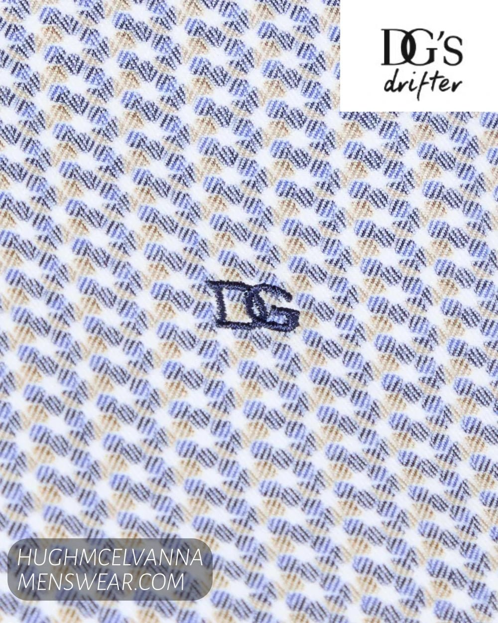DG's Drifter Design Shirt with Button Down Collar 14181/24 - Hugh McElvanna Menswear - Shirt