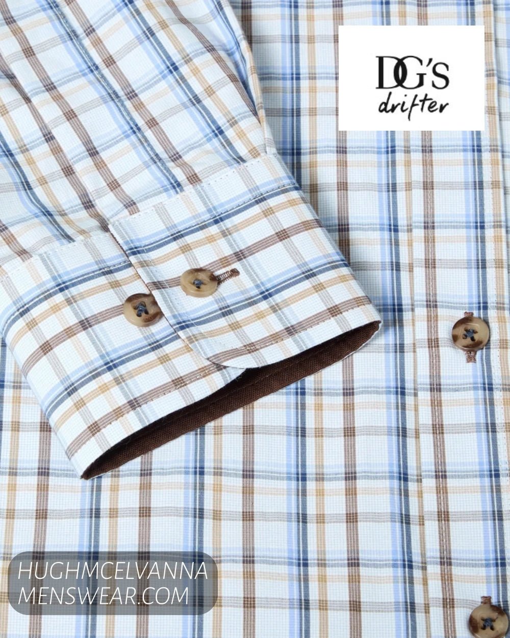 DG's Drifter Long Sleeve Check Shirt 14047/48 - Hugh McElvanna Menswear - Shirt