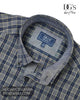 DG's Drifter Navy Check Shirt with Button Down Collar 14043/78 - Hugh McElvanna Menswear - Shirt