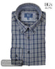 DG's Drifter Navy Check Shirt with Button Down Collar 14043/78 - Hugh McElvanna Menswear - Shirt
