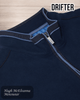 DGs DRIFTER Navy Quarter Zip Pullover (55184 - 78) - Hugh McElvanna Menswear