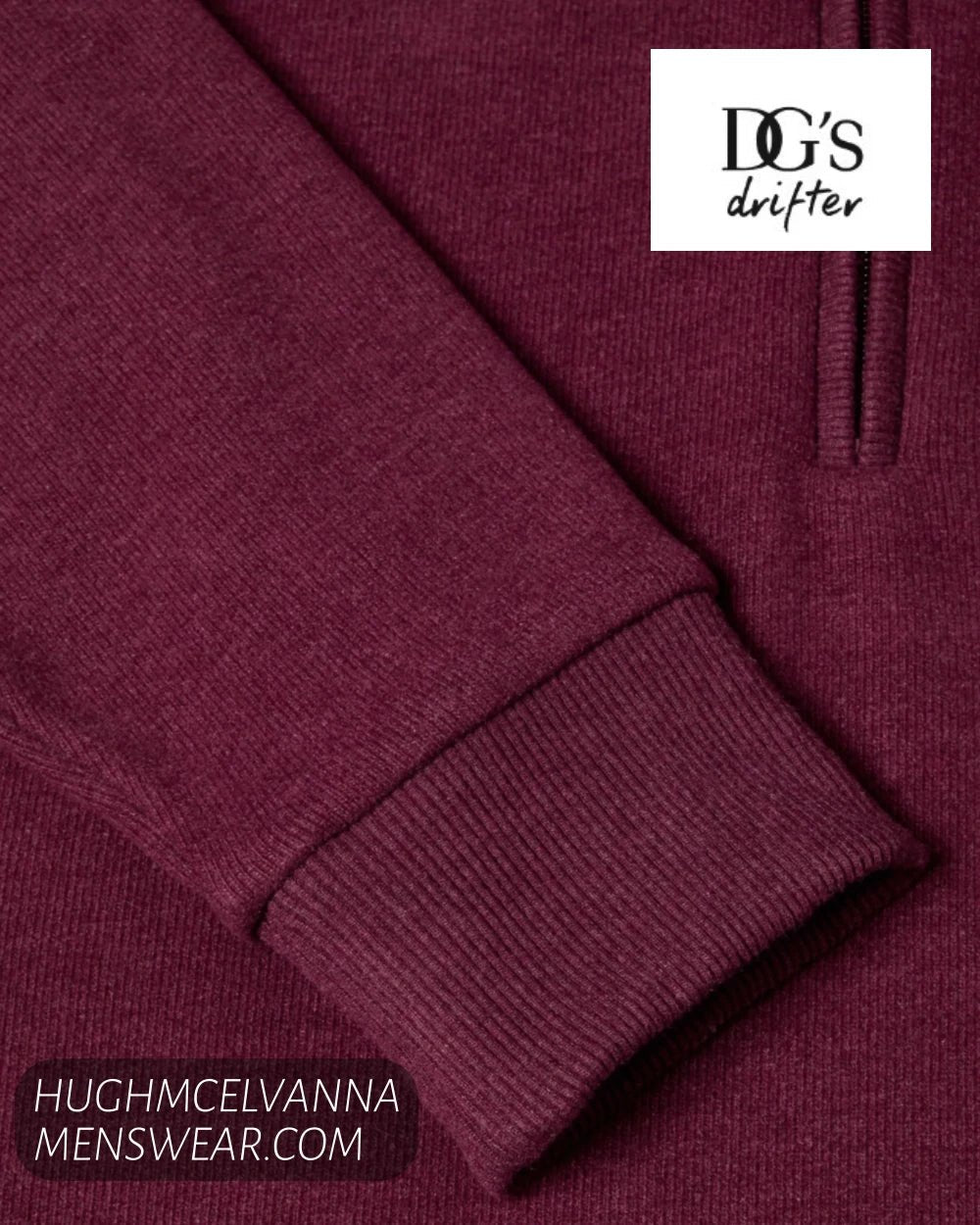 DG's Drifter Quarter Zip Sweatshirt 55120/67 - Hugh McElvanna Menswear - Pullover