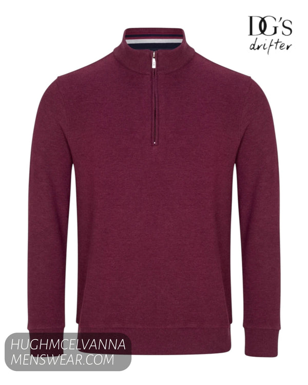 DG's Drifter Quarter Zip Sweatshirt 55120/67 - Hugh McElvanna Menswear - Pullover