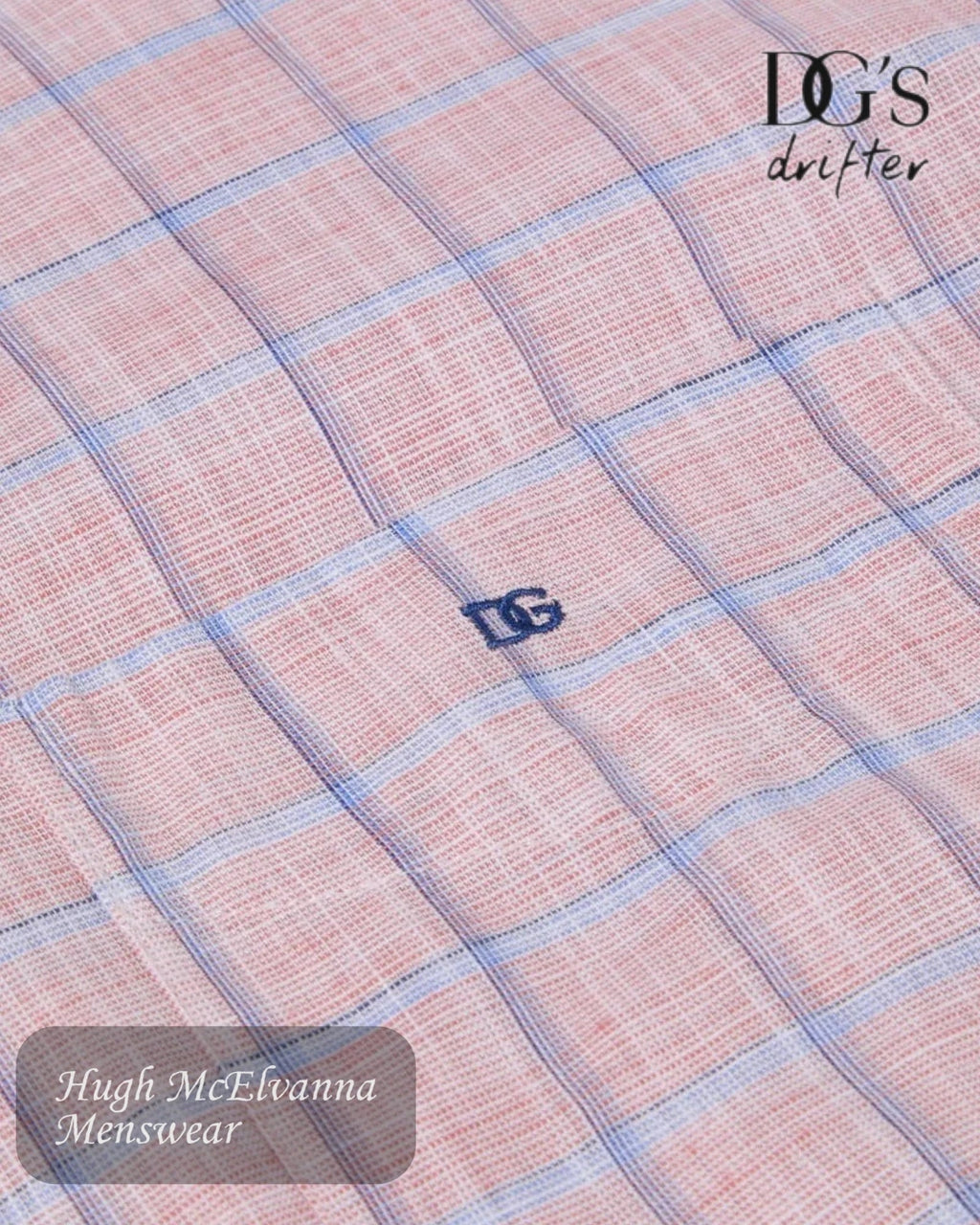 DG's Drifter Red Check Short Sleeve Shirt | 14150SS/64 - Hugh McElvanna Menswear