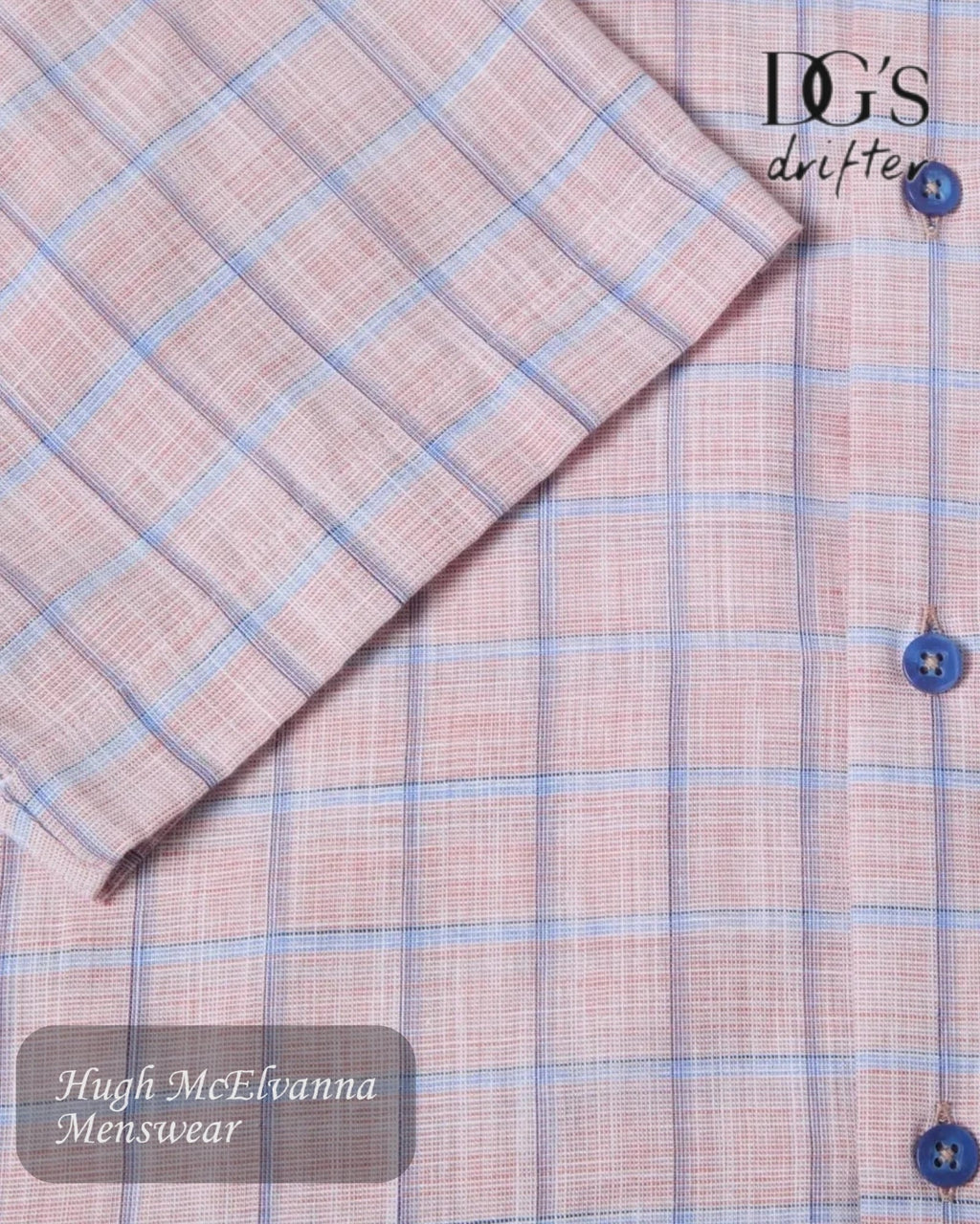 DG's Drifter Red Check Short Sleeve Shirt | 14150SS/64 - Hugh McElvanna Menswear