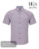 DG's Drifter Red Checked Short Sleeve Shirt | 14024SS/66 - Hugh McElvanna Menswear
