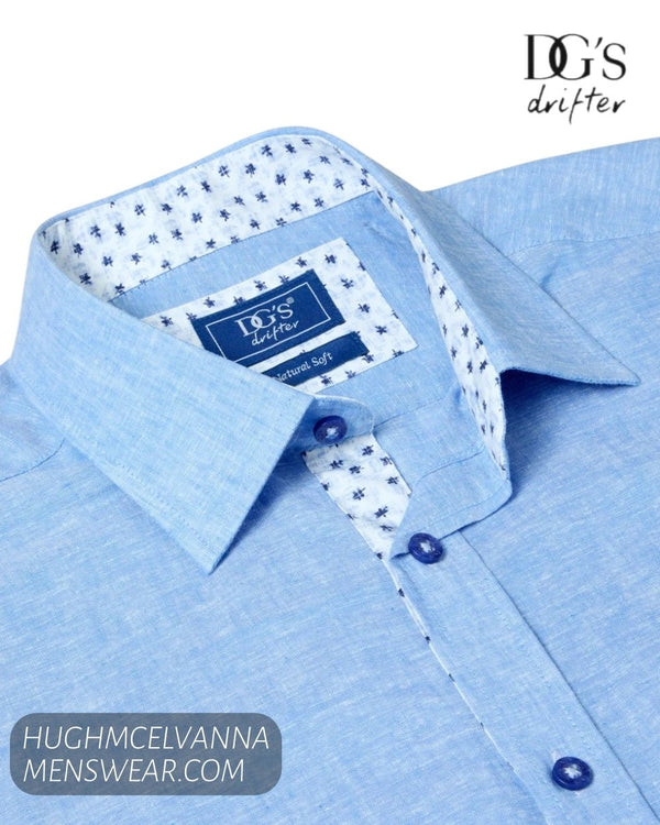 DG's Drifter Short Sleeve Cotton Shirt - 14770SS - Hugh McElvanna Menswear
