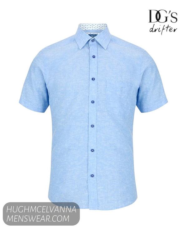 DG's Drifter Short Sleeve Cotton Shirt - 14770SS - Hugh McElvanna Menswear