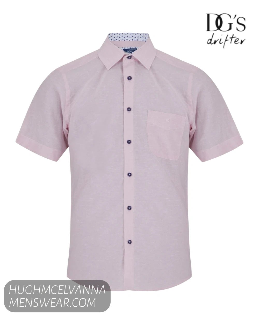 DG's Drifter Short Sleeve Cotton Shirt - 14770SS - Hugh McElvanna Menswear