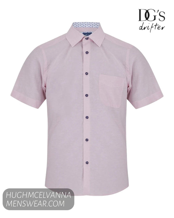 DG's Drifter Short Sleeve Cotton Shirt - 14770SS - Hugh McElvanna Menswear