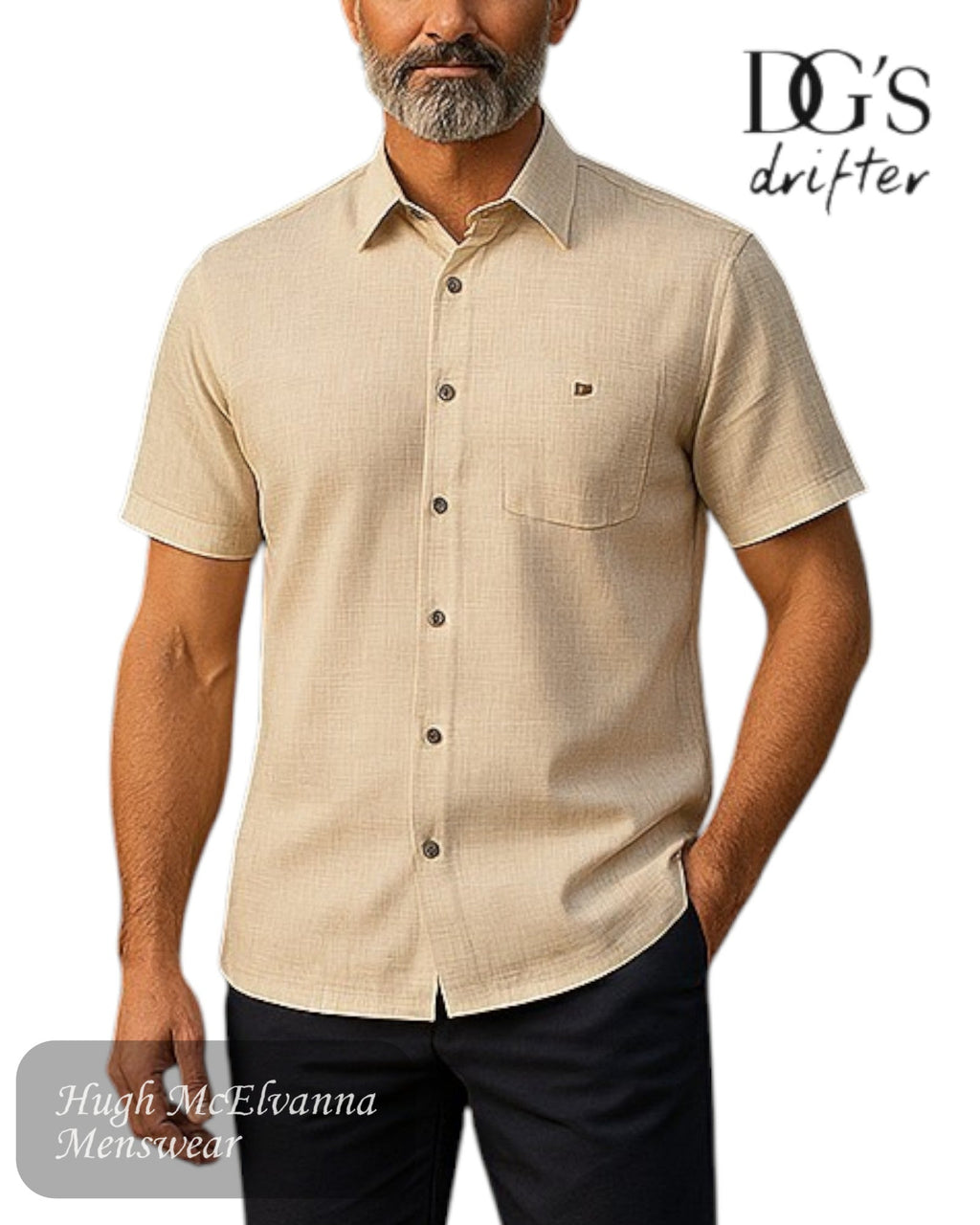 DG's Drifter Short Sleeve Shirt - 14501SS - Hugh McElvanna Menswear